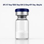 BPC-157 10mg+TB500 10mg+GHK-CU 50mg+KPV 10mg - 80mg x 10 Vials