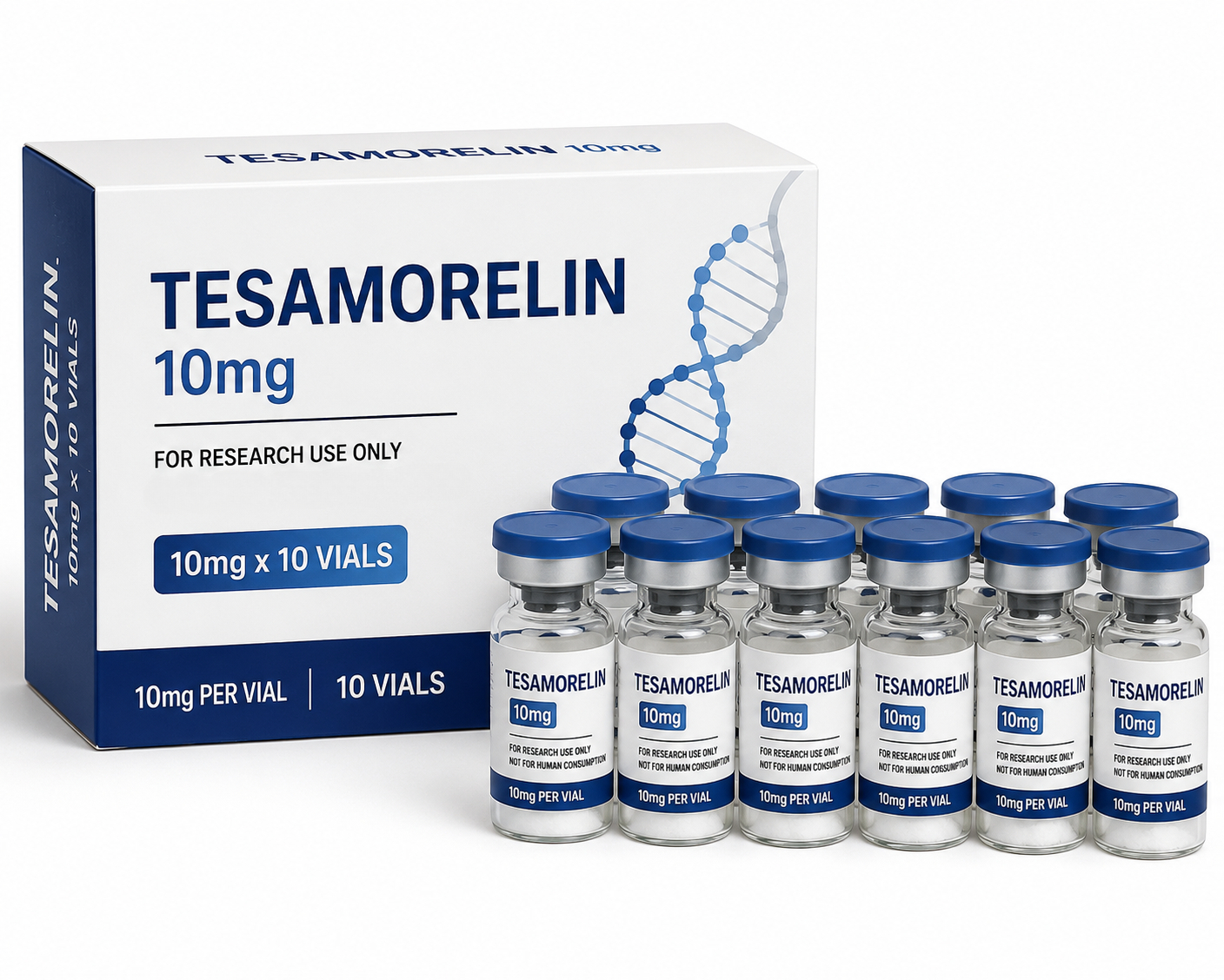 Tesamorelin 10mg Tesamorelin - 10mg x 10vials - Image 1
